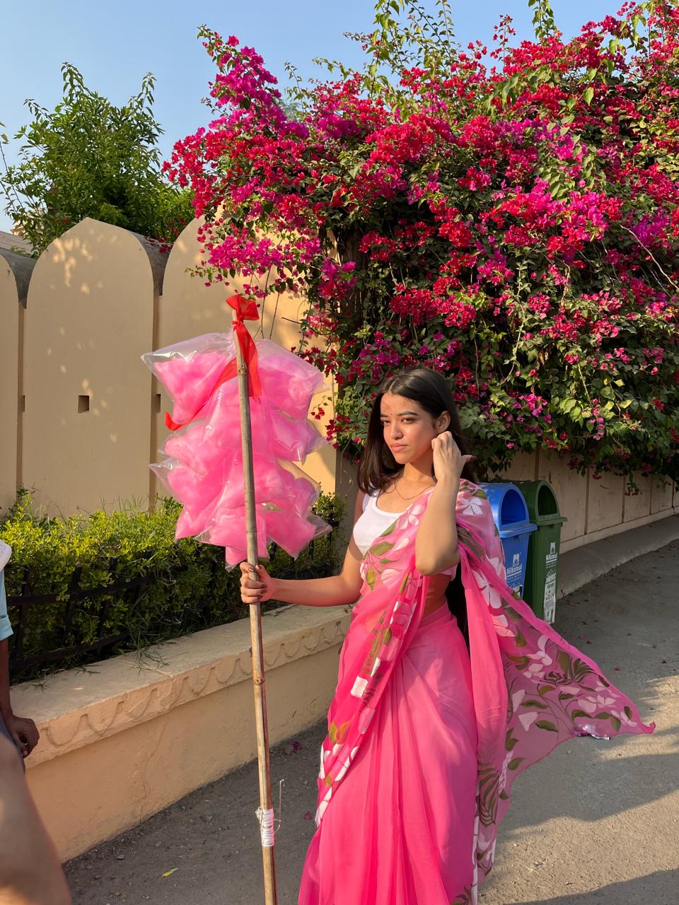 LOTUS HANDPAINTED SAREE