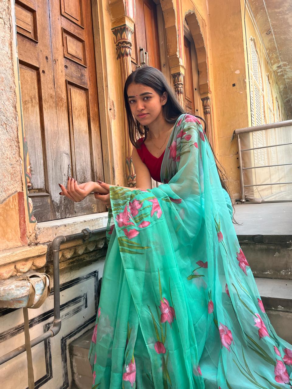 PADMINI HANDPAINTED SAREE