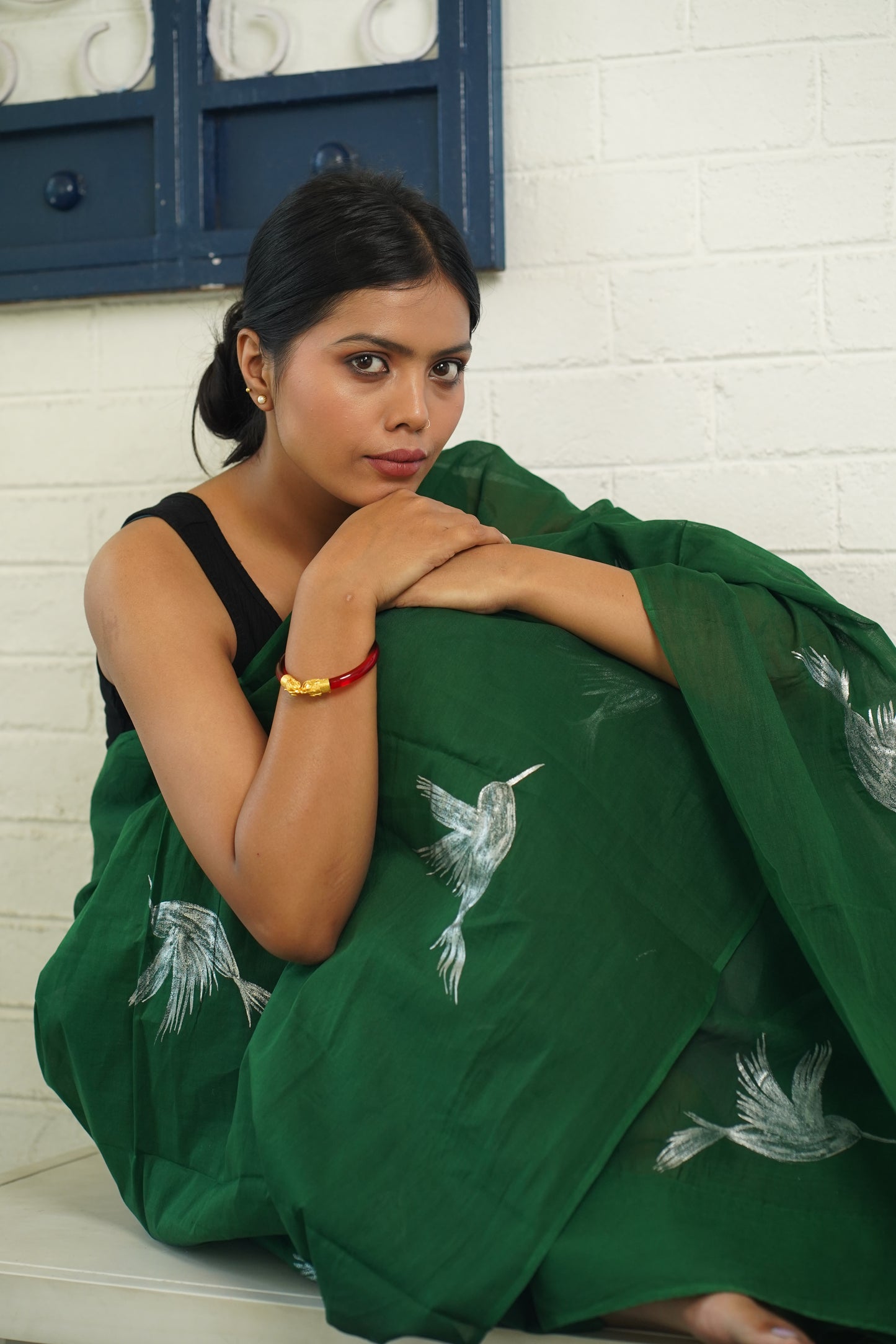 PEARL HANDPAINTED SAREE