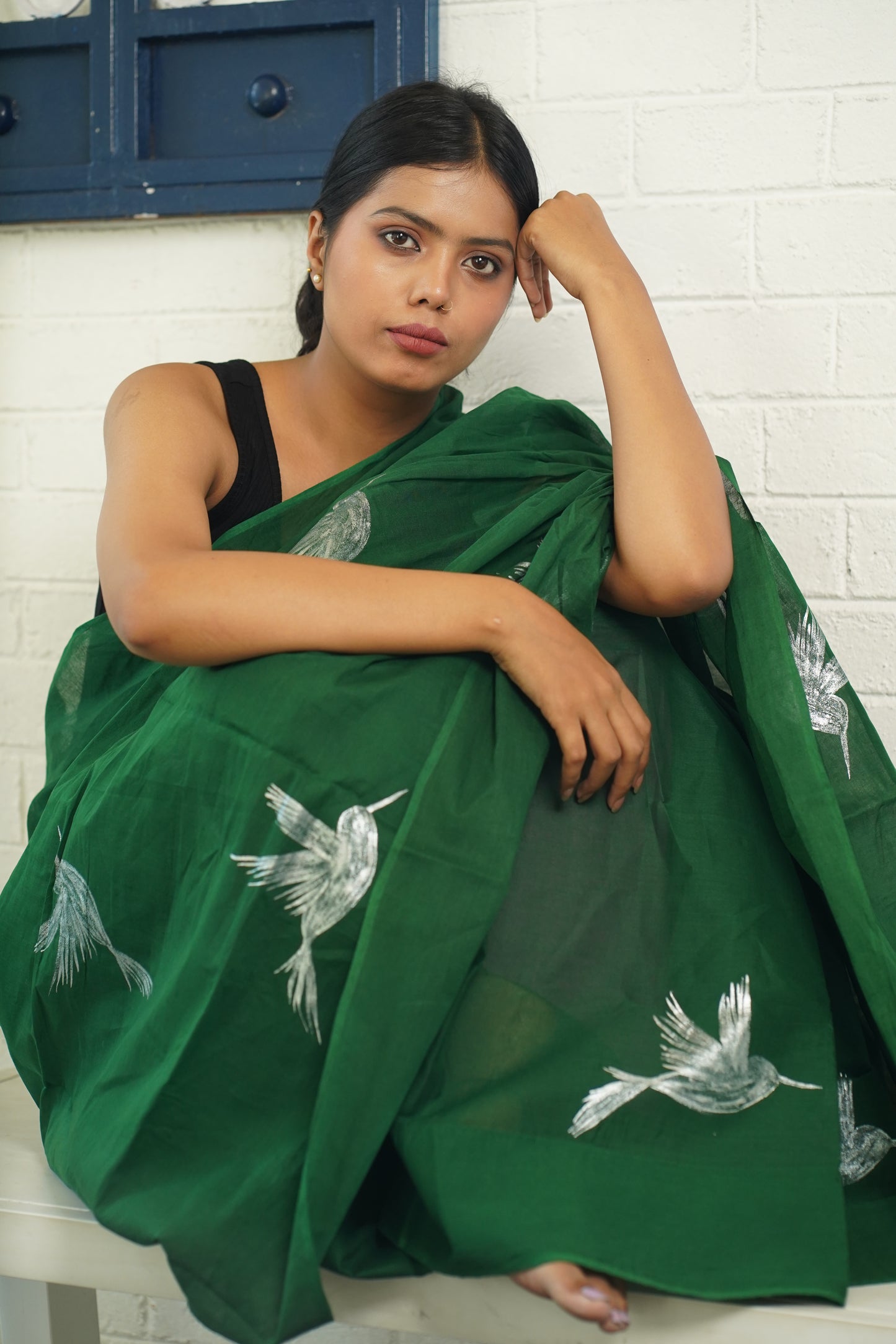 PEARL HANDPAINTED SAREE
