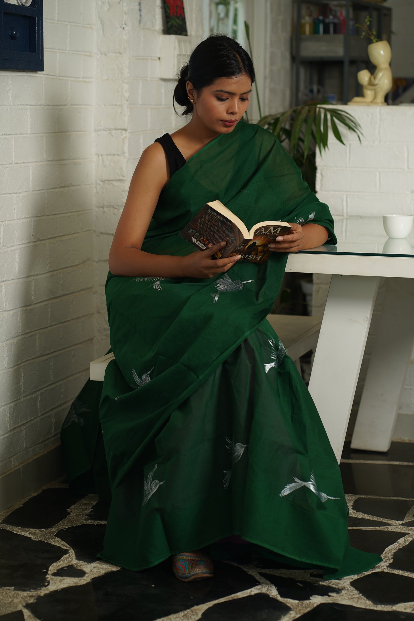 PEARL HANDPAINTED SAREE