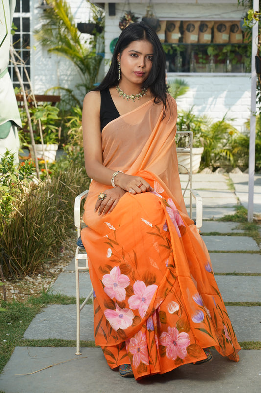 SAAJ HANDPAINTED SAREE