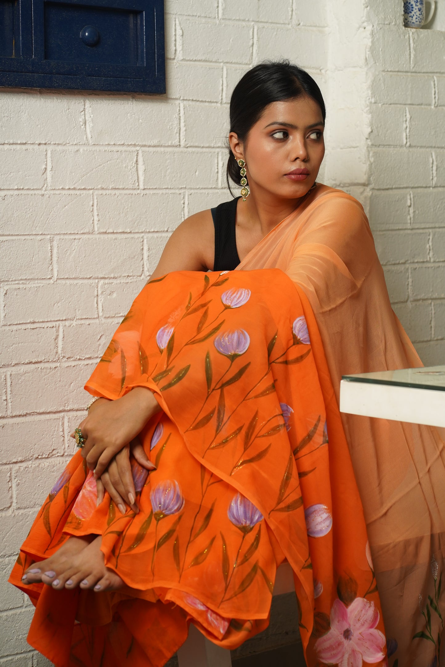 SAAJ HANDPAINTED SAREE