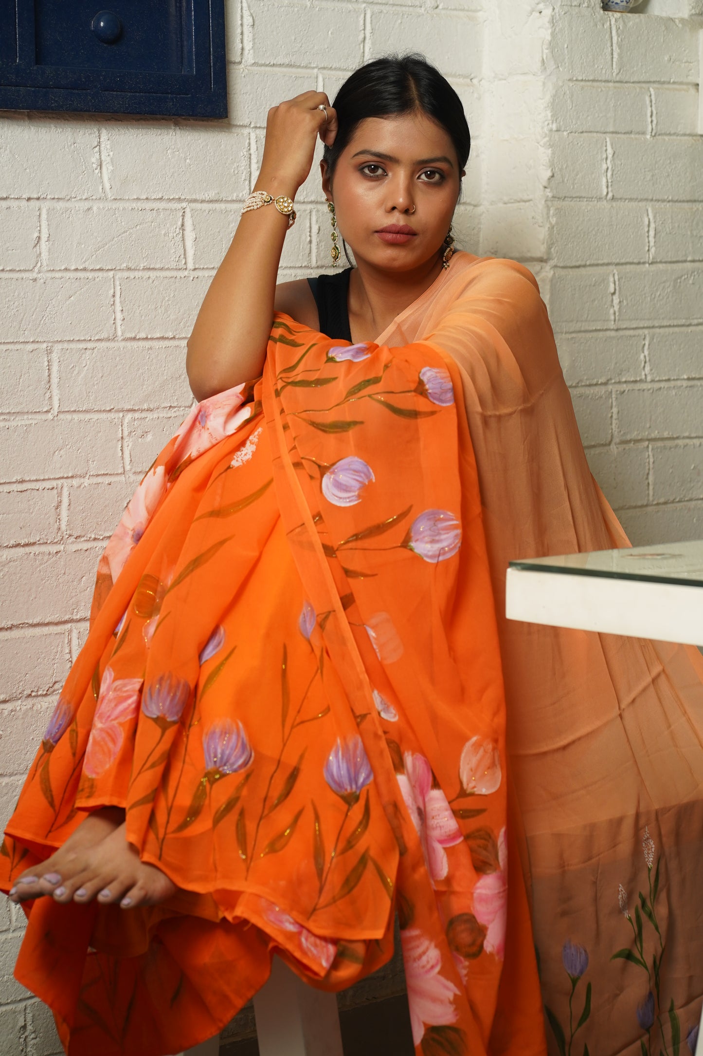 SAAJ HANDPAINTED SAREE