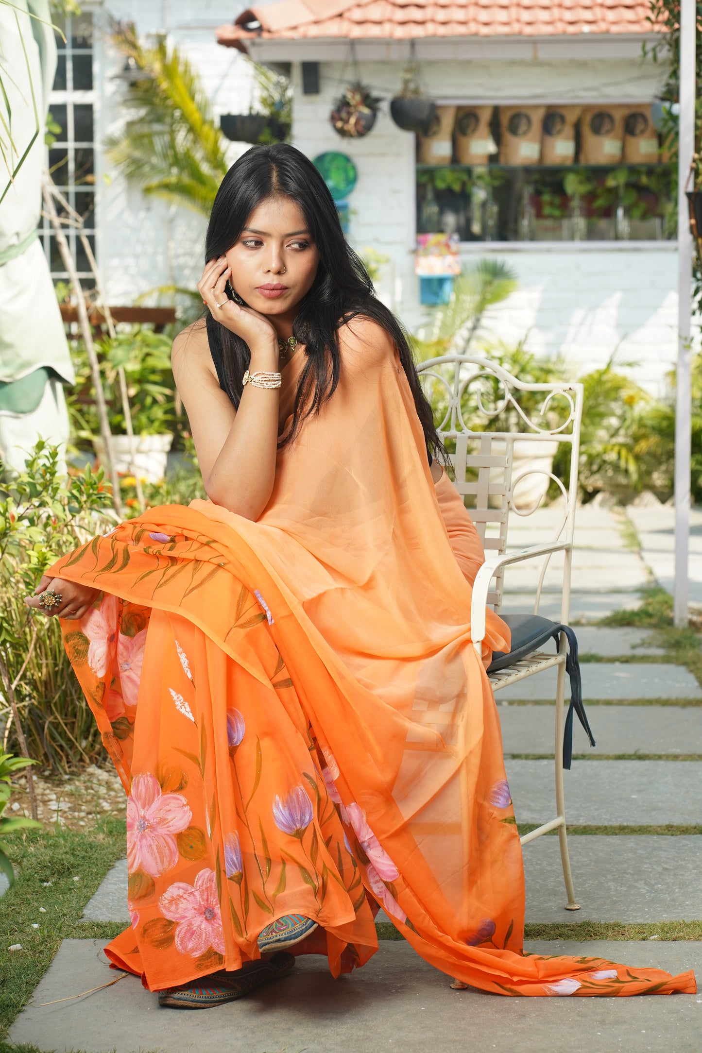 SAAJ HANDPAINTED SAREE