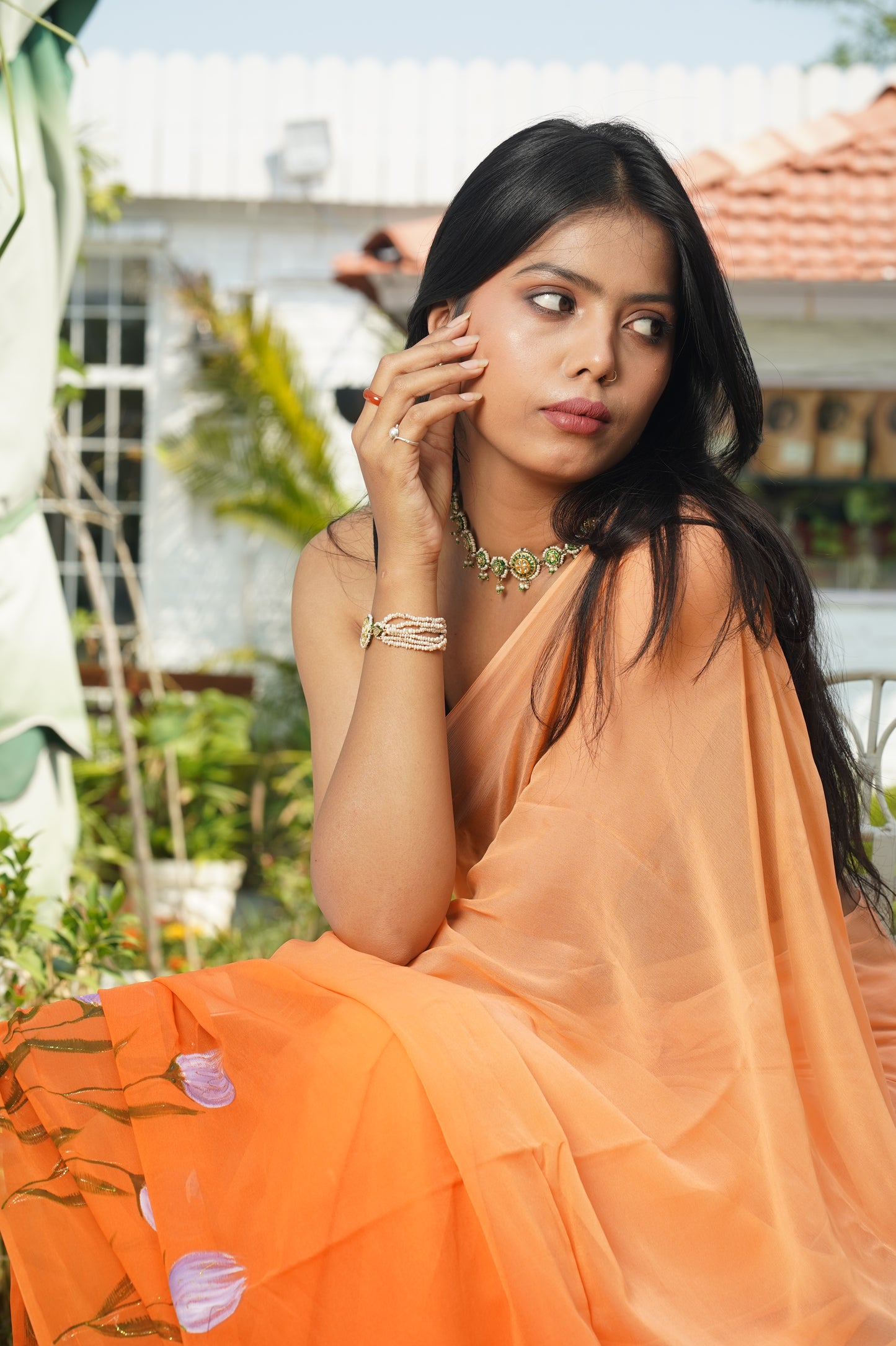 SAAJ HANDPAINTED SAREE