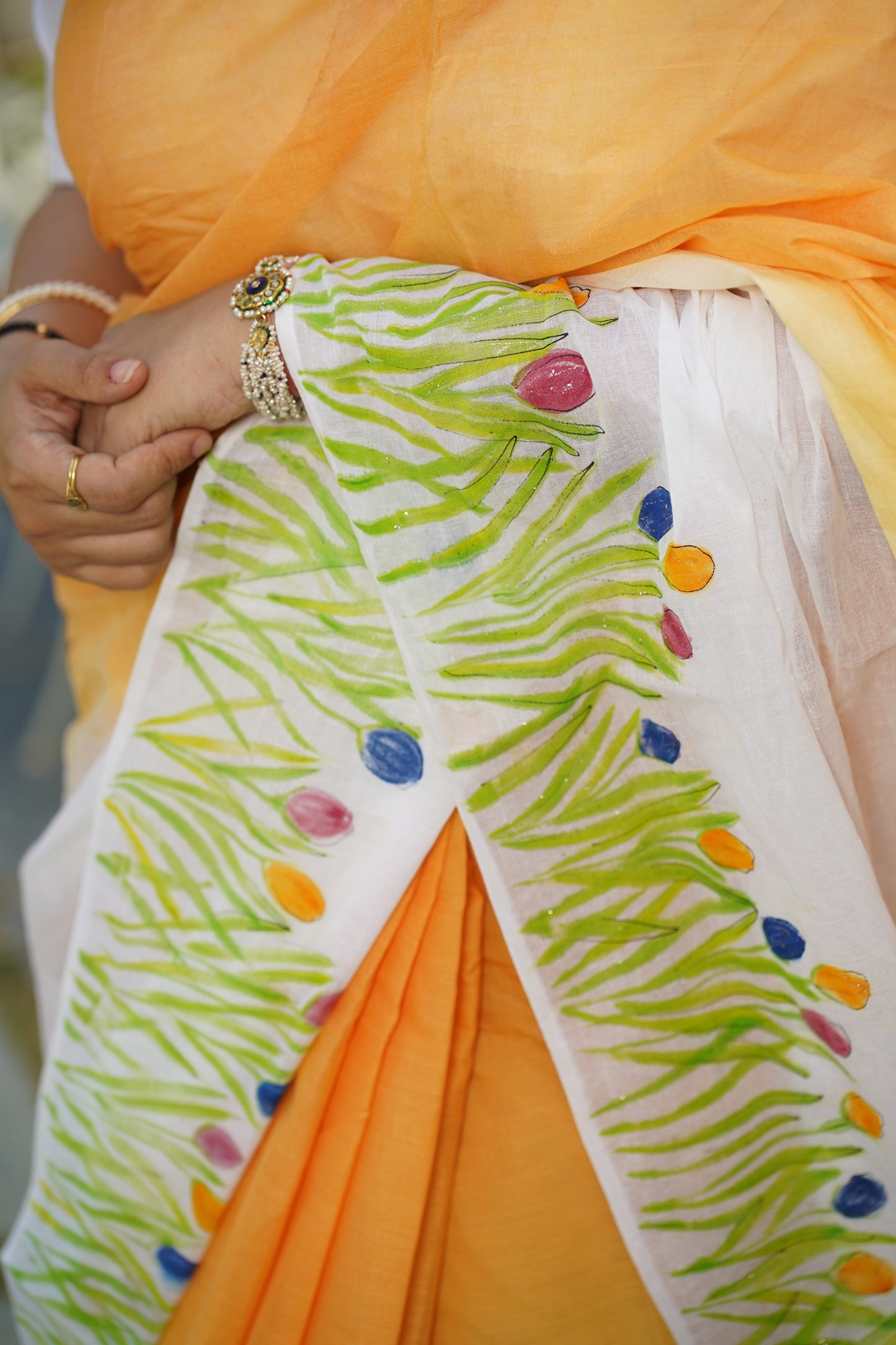 SUNSET HANDPAINTED SAREE