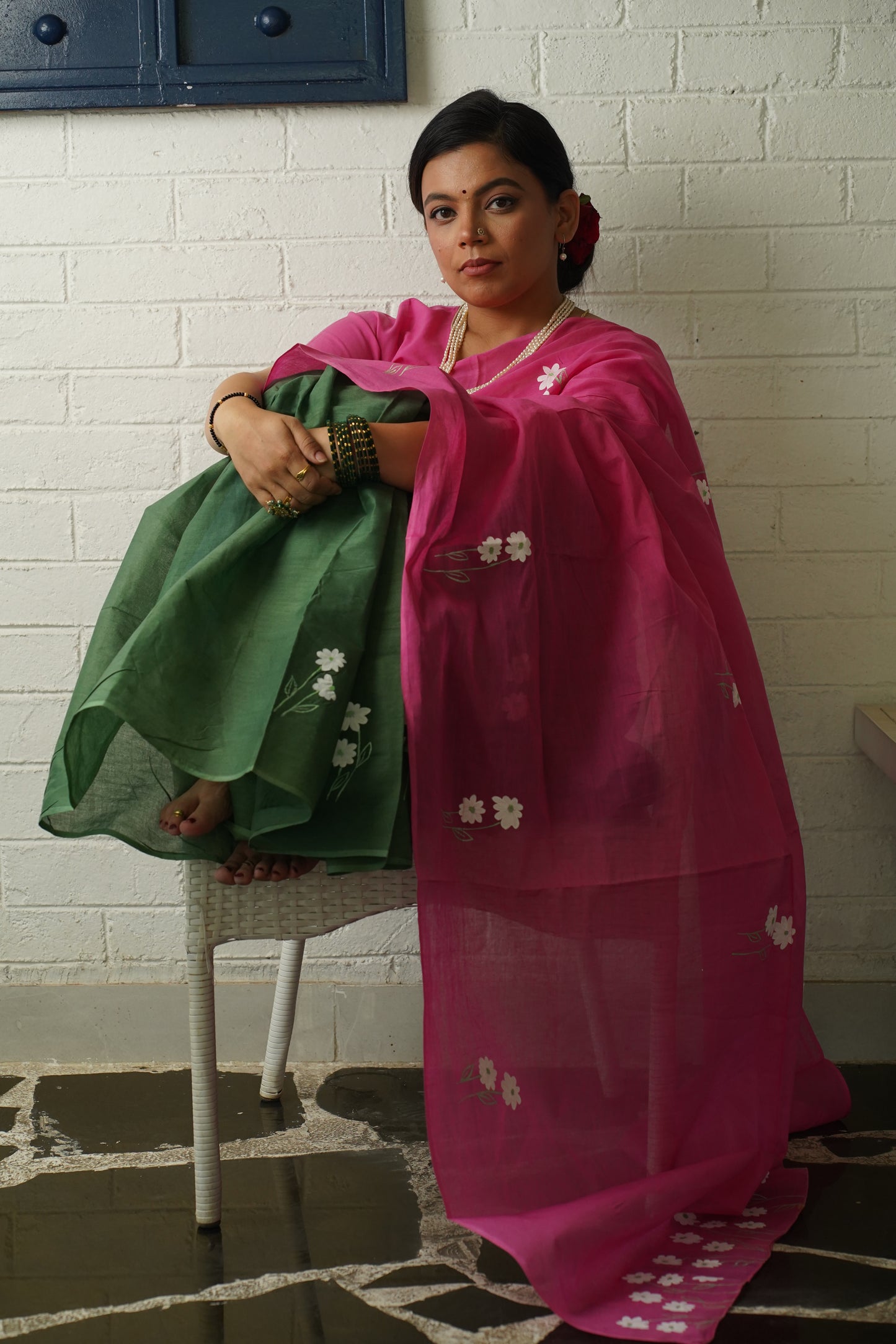ROOHANI HANDPAINTED SAREE